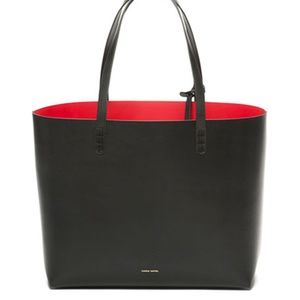 Mansur Gavriel Leather Tote Bag - Black